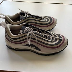 Women’s air max 97 used size 8 tan lavender gray